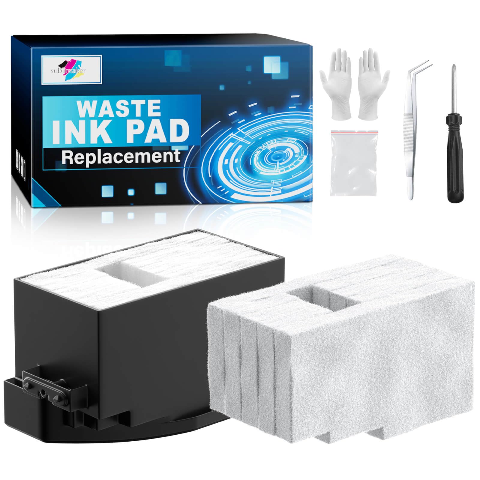 Amazon.com: SUBLIMAKER Waste Ink Pad Replacement with Reset
